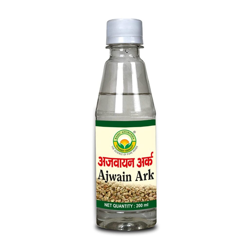 Basic Ayurveda Ark Ajwain 200 ml For stomach pain, indigestion, burning sensation in the stomach