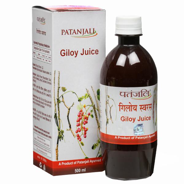 Patanjali Giloy Juice 500ml, boosting immunity, chronic fever, reduces