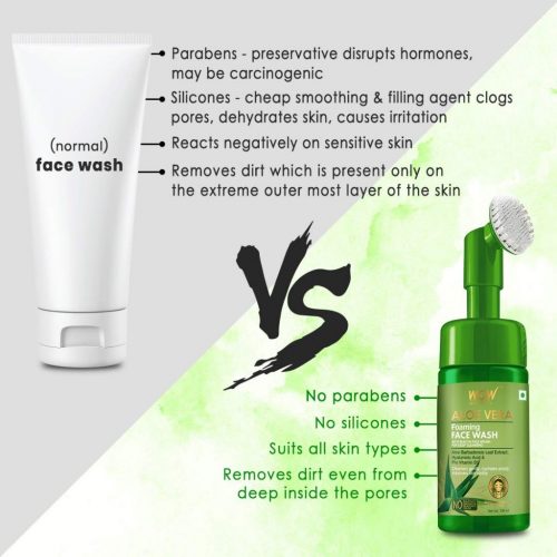wow aloe vera face wash