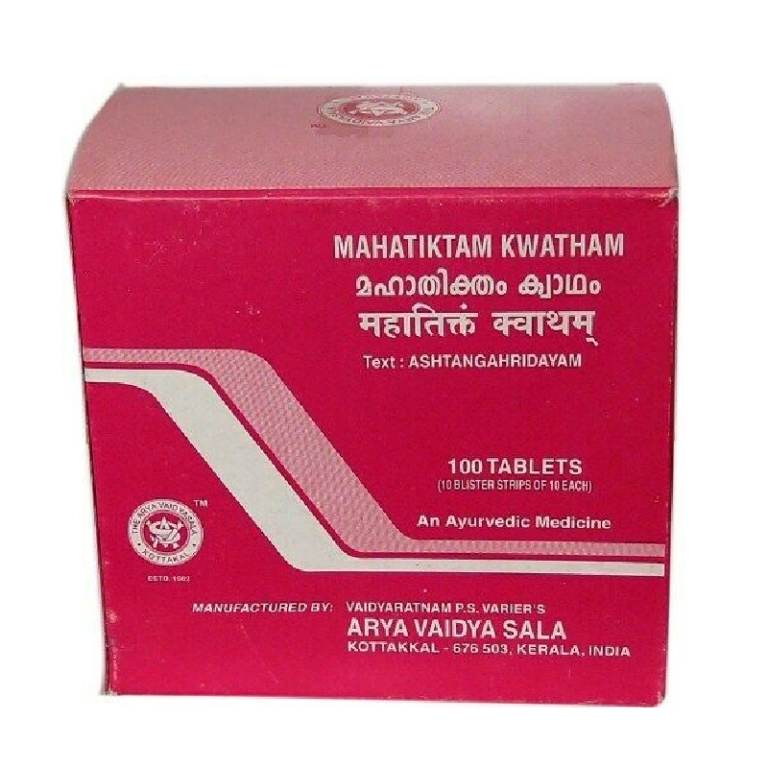 Kottakkal Ayurveda Mahatiktam kwatham 100 Tablet - The MG Shop