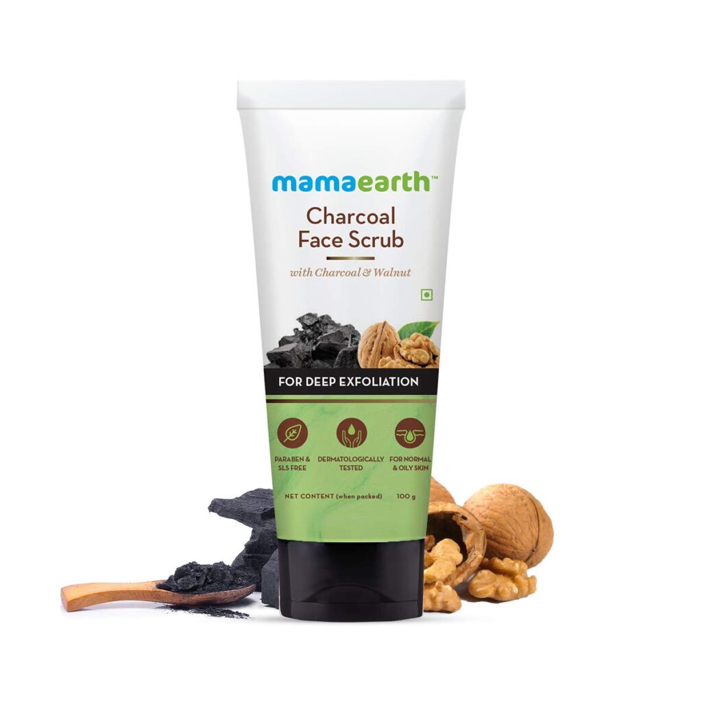 Mamaearth Charcoal Face Scrub For Oily Skin & Normal skin, with