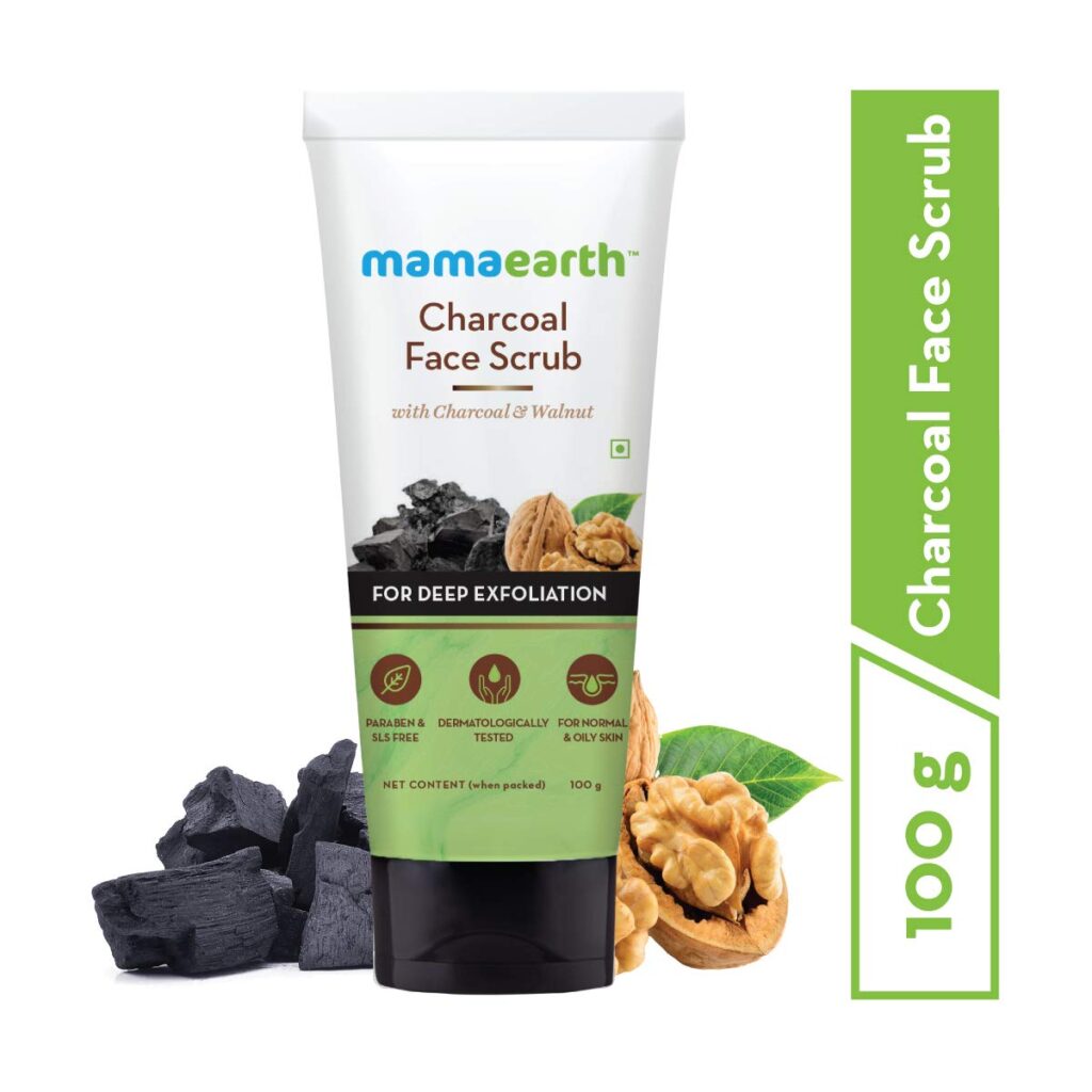 Mamaearth Charcoal Face Scrub For Oily Skin & Normal skin, with