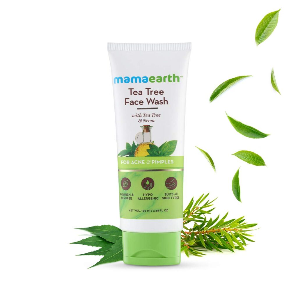 Mamaearth Face Wash Tea Tree 100ml The MG Shop mamaearth-multani-mitti-face-wash-100-ml