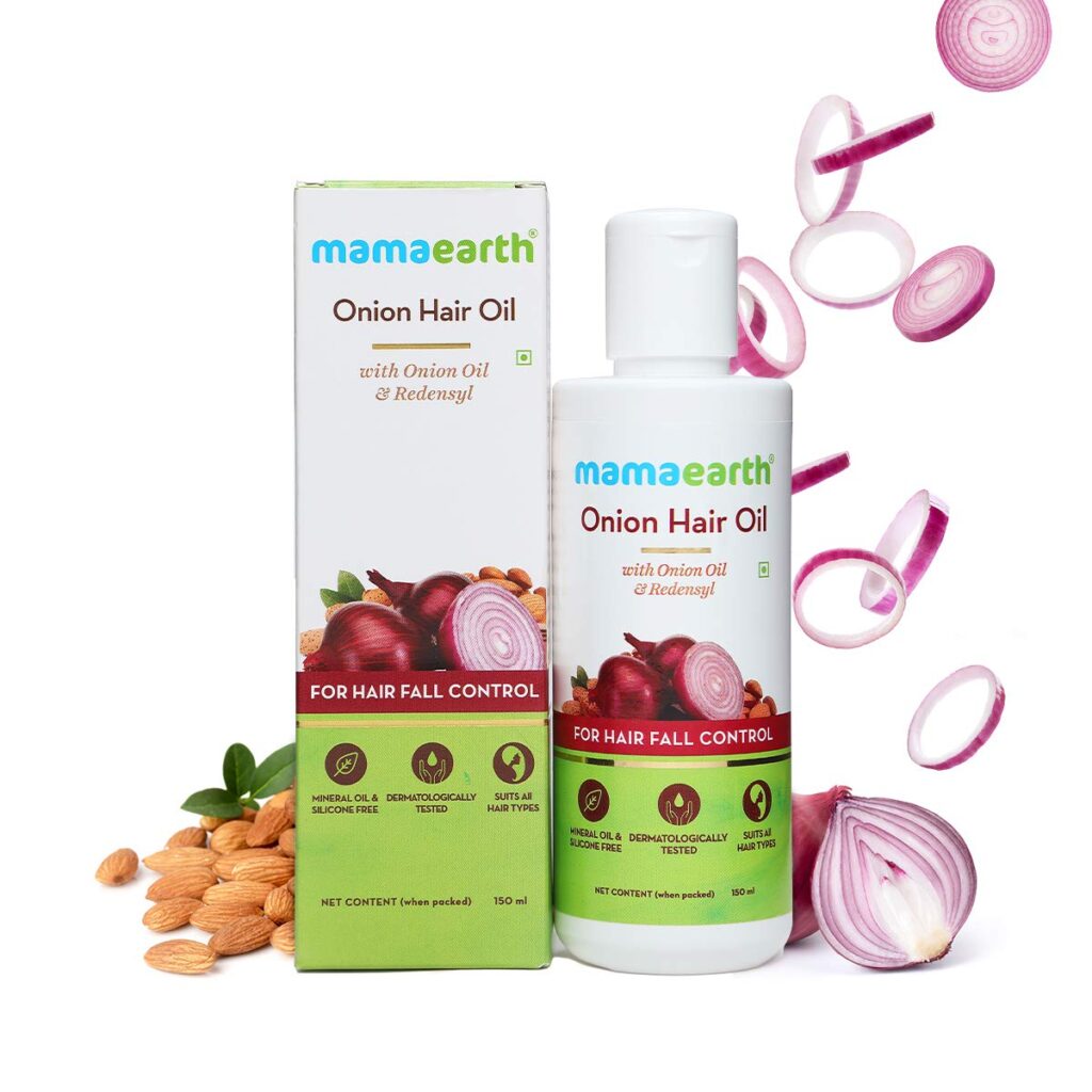 Mamaearth Onion Oil for Hair Growth & Hair Fall Control with Redensyl