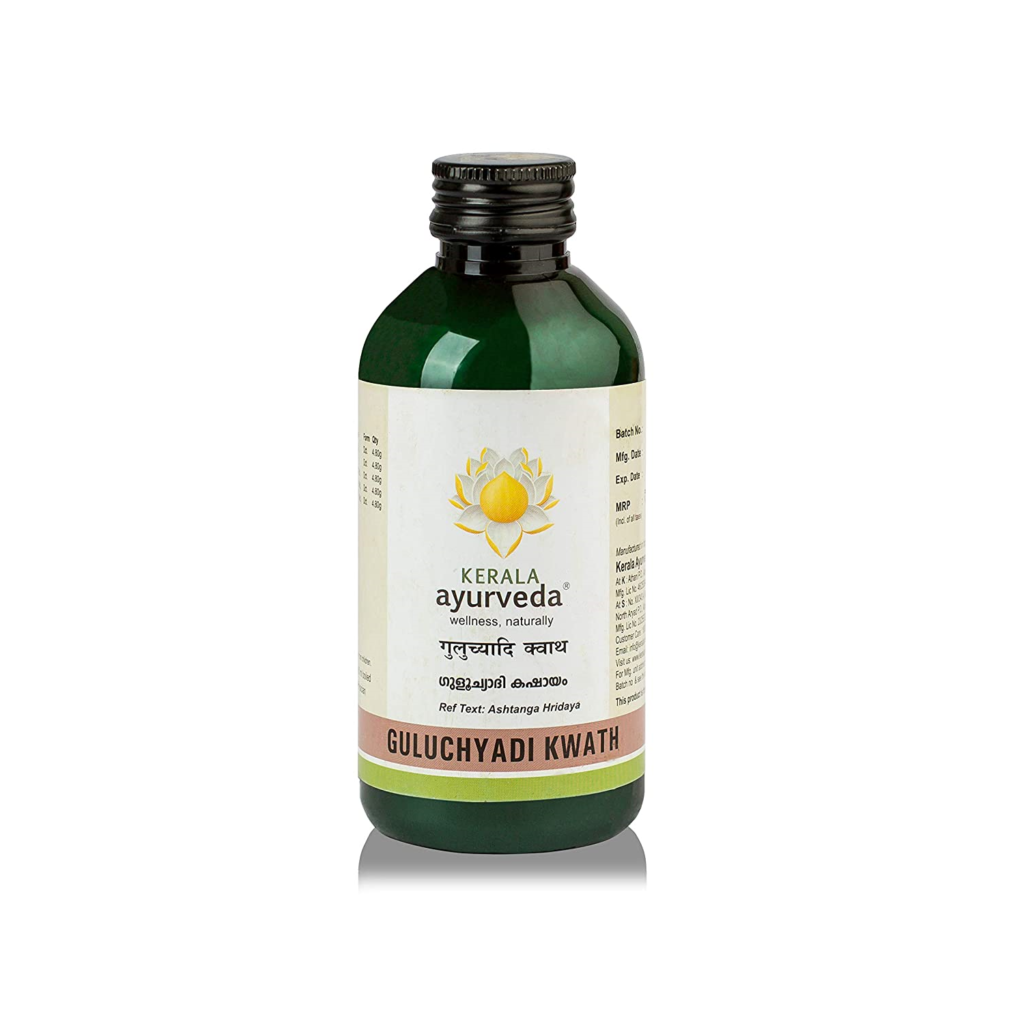 Kerala Ayurveda Guluchyadi Kwath 200 Ml for bleeding disorders, pain