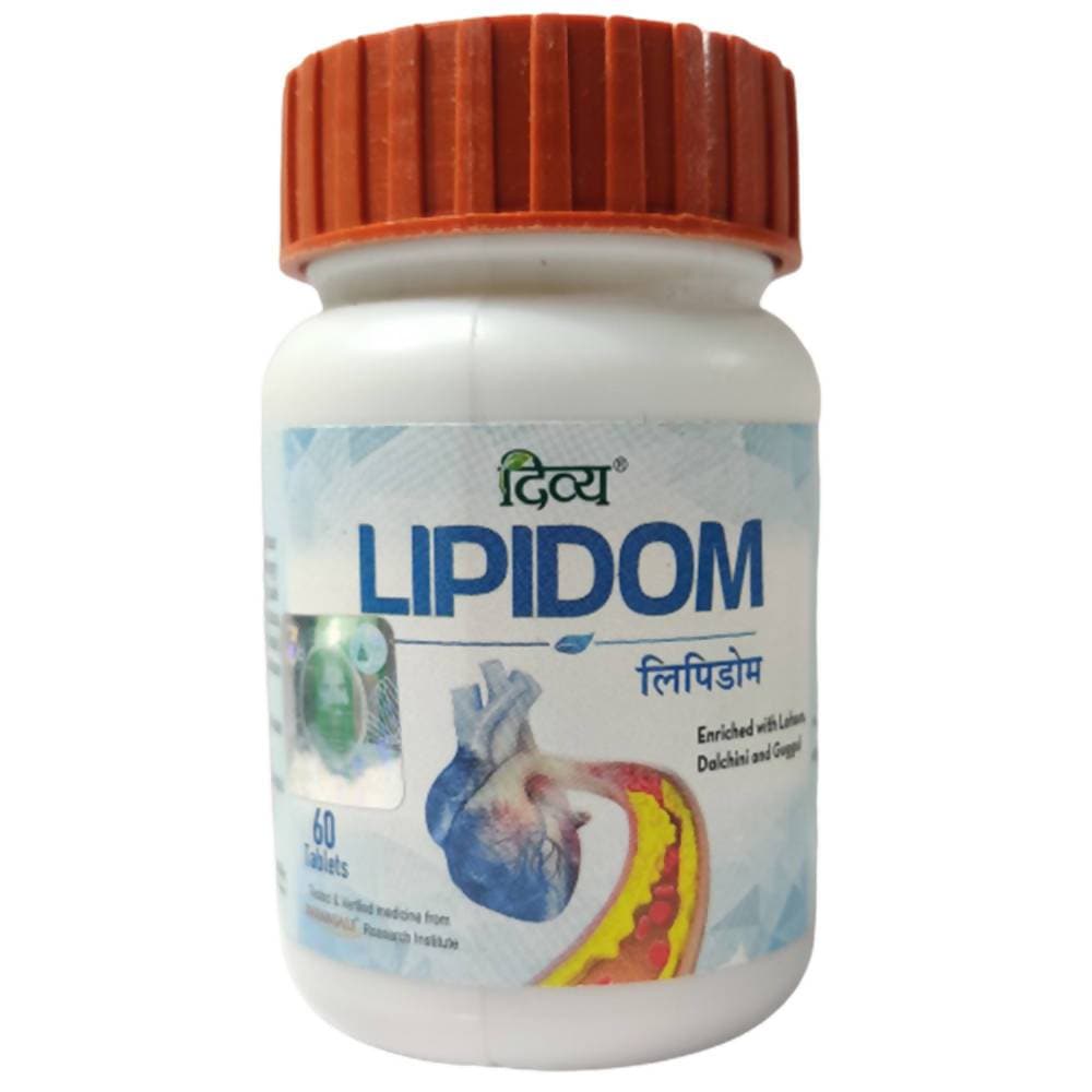 Patanjali DIVYA LIPIDOM 60 TABLETS for Cholesterol, Dyslipidemia, fat metabolism The MG Shop