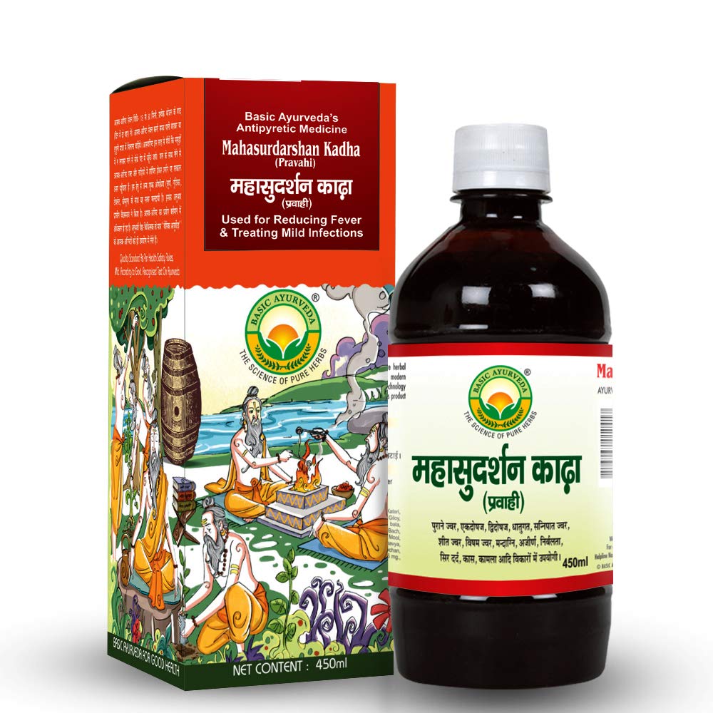 Basic Ayurveda Mahasudarshan Kadha (Pravahi) 450 ml For blood