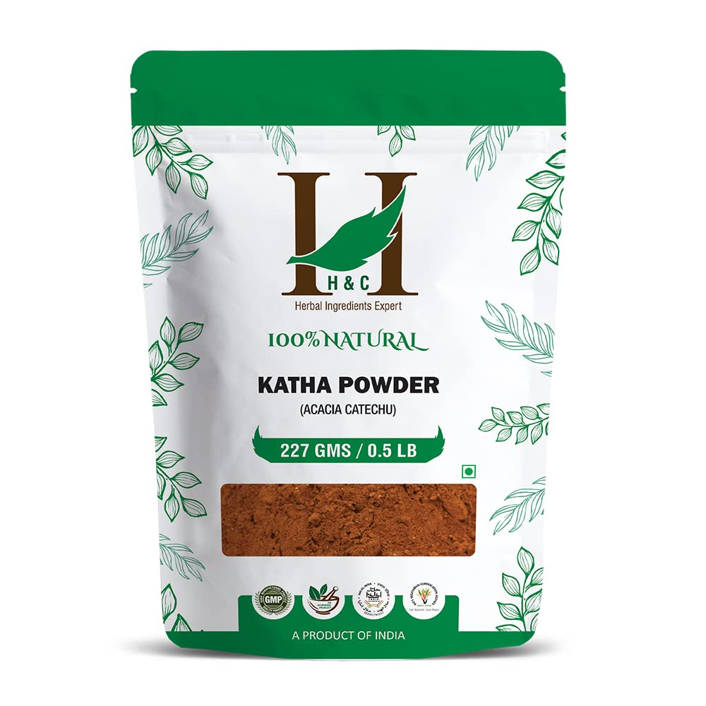 H&C Herbal Ingredients Expert Natural Katha Powder, 227g - Black For hair  conditioning and coloring - The MG Shop