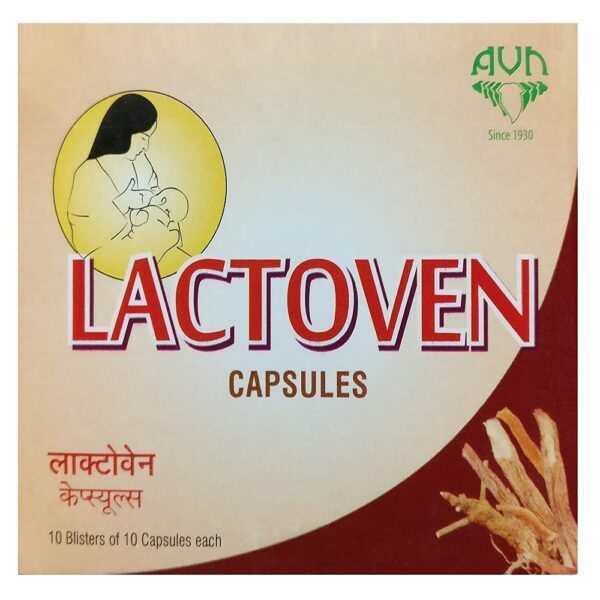 AVN AYURVEDA LACTOVEN CAPSULE - 120 NOS For milk productionin Lactating Mothers