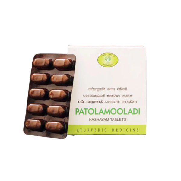 AVN AYURVEDA PATOLAMOOLADI KASHAYAM TABLETS - 120 NOS For itching and pigmentation