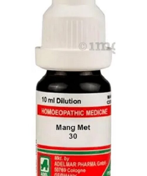 Adel Germany Homeopathic Mang Met Dilution 10ml for Headache Dryness eyes