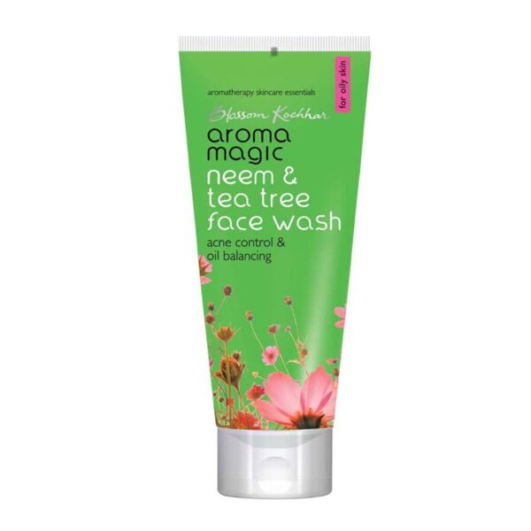 Aroma Magic Neem and Tea Tree Face Wash 100ml For Acne control scars, blemishes and skin tone