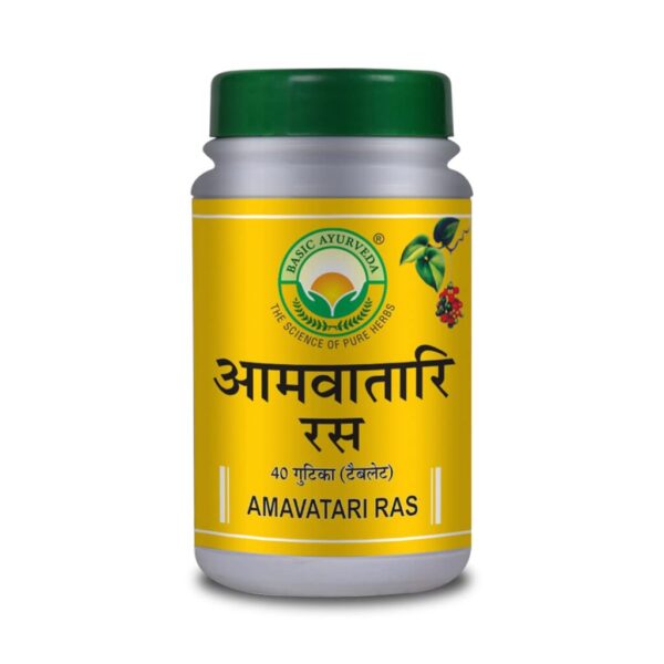 Basic Ayurveda Amavatari Ras Tablet 40 Tablets For immunity, joint health, muscle health