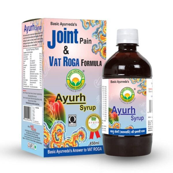 BASIC AYURVEDA Ayurh Syrup 450ml For Relief Swelling in Leg and Knee, Joint Pain