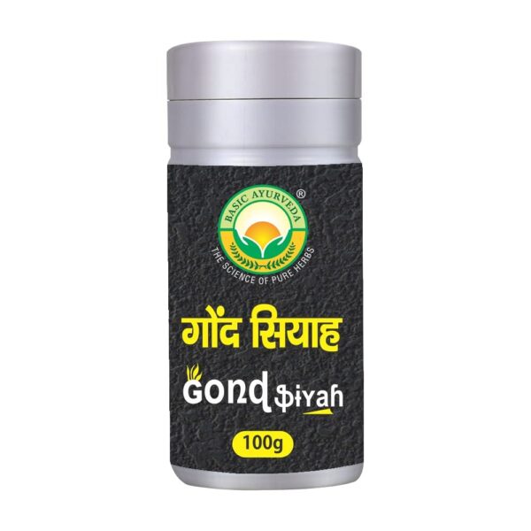 Basic Ayurveda Gond Siyah 100gm For arthritis, swelling of joints, joint pain, with and without sciatica