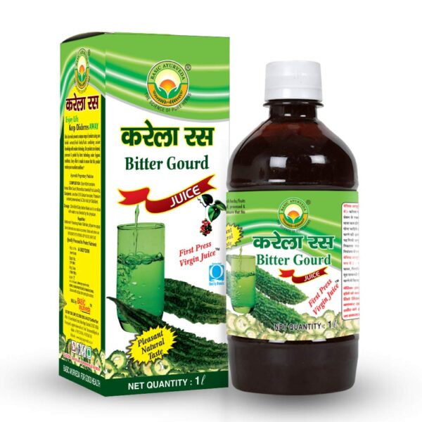 Basic Ayurveda Bitter Gourd Juice 1ltr For Immunity and Digestion, blood sugar levels and bad cholesterol levels