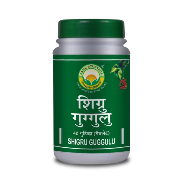 Basic Ayurveda Shigru Guggulu Tablet 40 Tablets For inflammation and pain, stiffening