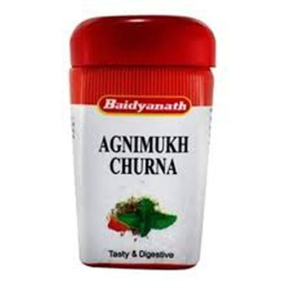 2 x 60g Baidyanath Ayurvedic Agnimukh Churna - Indigestion Loss of Appetite dyspepsia, indigestion and piles