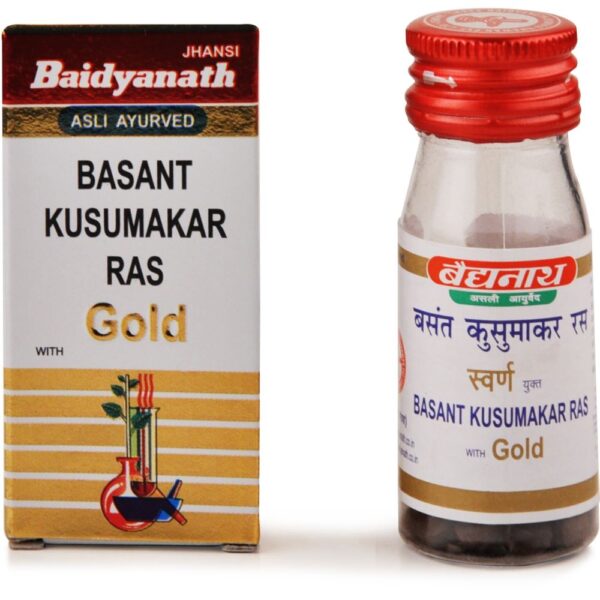 Baidyanath Basant Kusumakar Ras (Swarna Moti Yukta) (10tab) For normalizing and stabilizing the blood glucose level