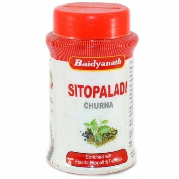 Baidyanath Herbal Sitopaladi Churan Powder For Cough and Cold (Buy 3 x 60 gram) fever care