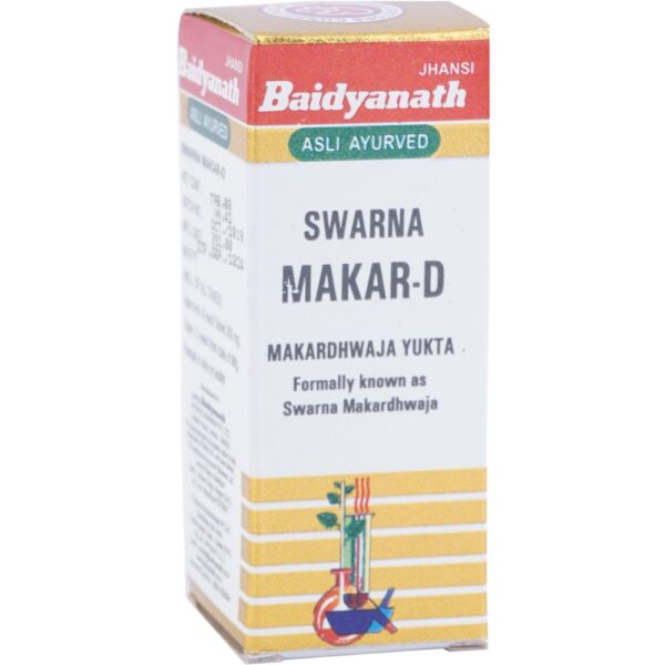 Baidyanath Swarna Makar - D (Swarna Kesar Yukta) 8tab for boosts metabolism