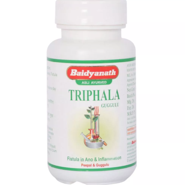 Baidyanath Triphala Guggulu (80tab) For Weight Management , Fatigue, Constipation, Indigestion