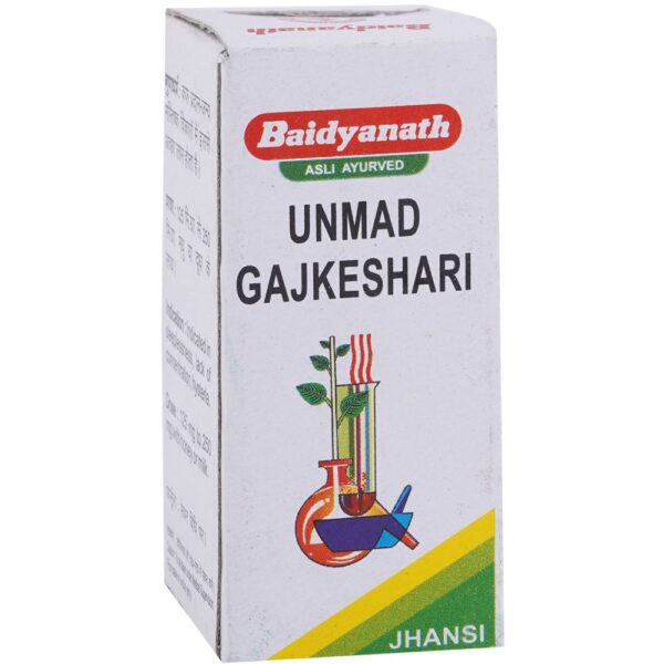 Baidyanath Unmad Gaj Kesari Ras 5g for Anxiety, Depression, fever, sleeplessness