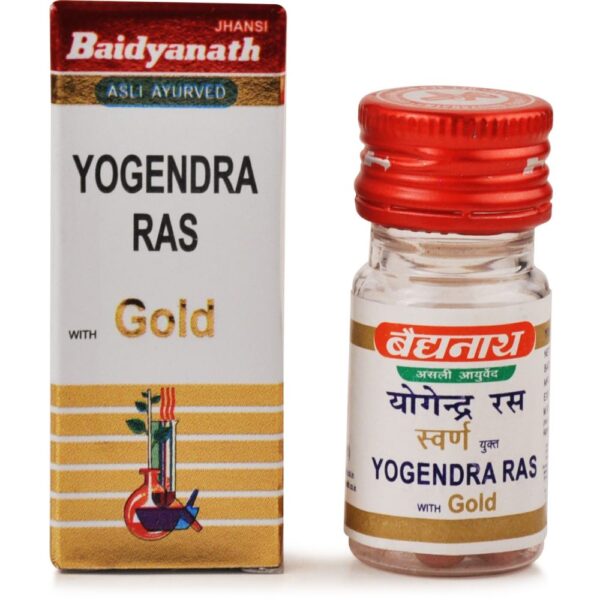 Baidyanath Yogendra Ras (Swarna Moti Yukta) (5tab) For diabetes , heart disorders , vatta disorders