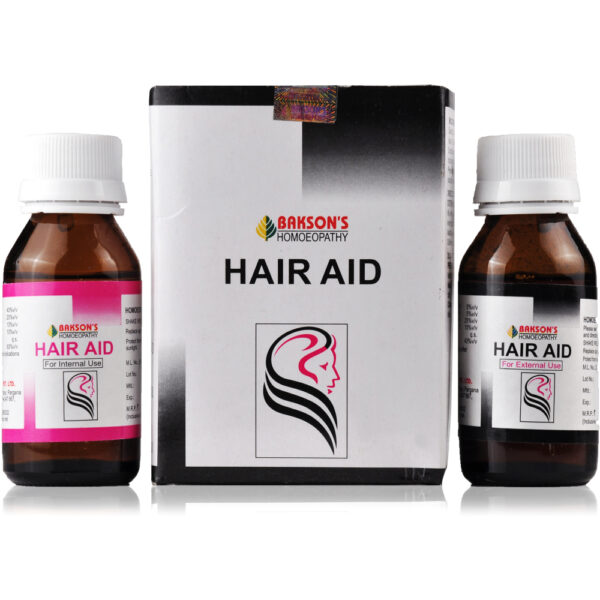 Bakson Hair Aid Drops (Twin Pack) (60ml) for Hair Fall Dandruff
