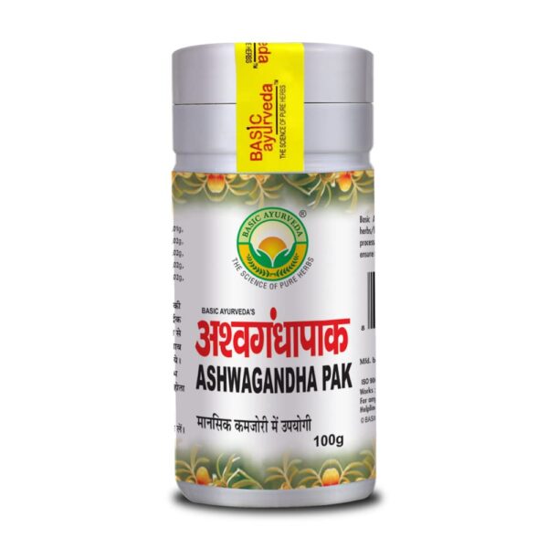 Basic Ayurveda Ashwagandha Pak 100g For pain and inflammation, focus, concentration and memory