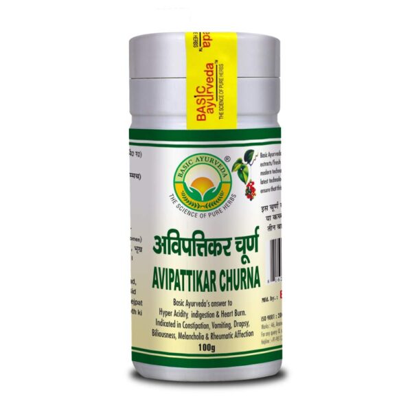 Basic Ayurveda Avipattikar Churna 100g For acidity, liver function, immune system, hyperacidity, heartburn