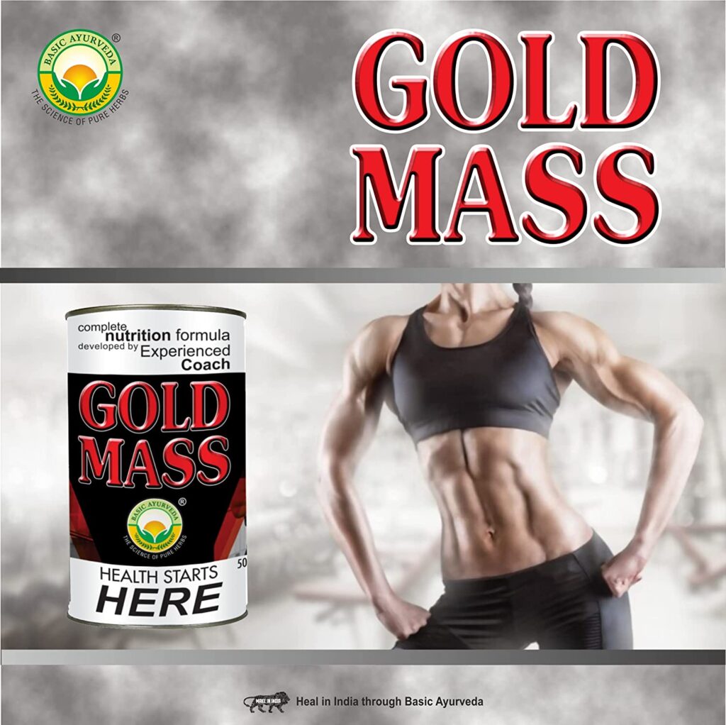 Basic-Ayurveda-Gold-Mass-Complete-Nutrition-Formula-500g-2-scaled-1.jpg Basic Ayurveda Gold Mass Complete Nutrition Formula 500g For general weakness and fatigue, energy levels, stamina and strength - Image 2