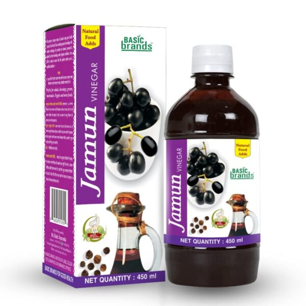 Basic Ayurveda Jamun Vinegar 450 ml For diabetes, digestive system, bowel movement