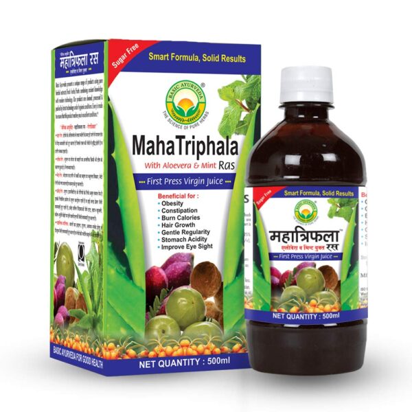 Basic Ayurveda Mahatriphala Ras 500 ml For eye sight, digestive system, dental issues and cavities