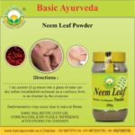 Basic Ayurveda Neem Leaf Powder 200g For swelling, blood pressure level, hair and skin health - Image 2
