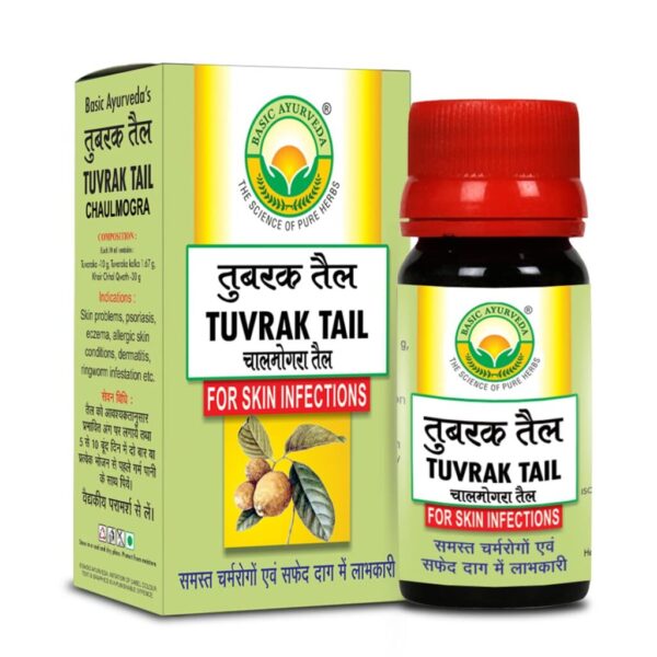 Basic Ayurveda Tuvrak Tail 30 ml For scaly eruptions and chronic skin diseases like eczema, ringworm and scabies
