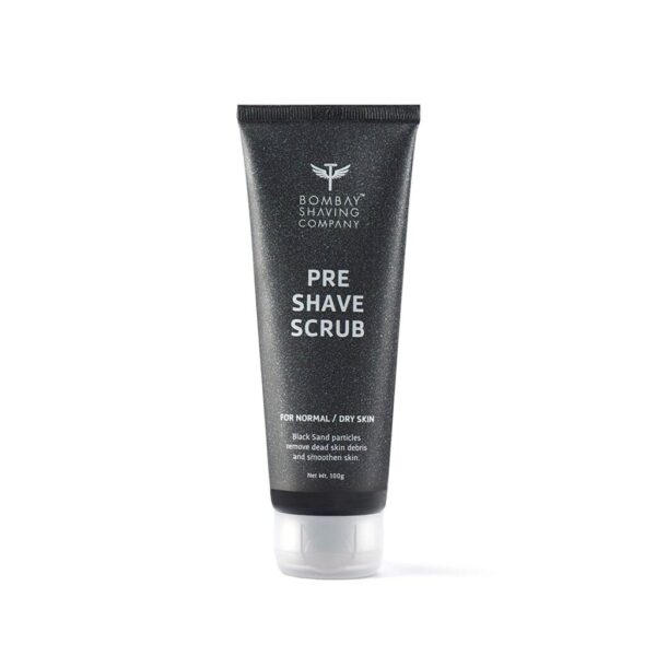 Bombay Shaving Company Pre Shave Scrub - 100 g with Black Sand and Vitamin E for Dead Skin Removal
