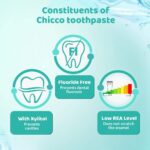 Chicco Toothpaste, Strawberry Flavour (50 ml) for 12m+ Baby, Fluoride-free, Preservative-free,Cavity Protection - Image 2