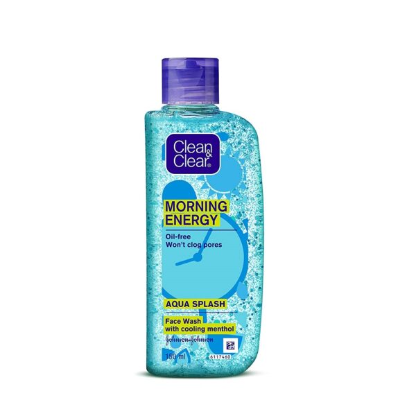 Clean & Clear Morning Energy Aqua Splash, Blue, 150 ml For clean and clear skin
