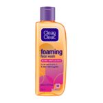 Clean & Clear Foaming Face Wash For Oily Skin, 150ml For Removing excess oil, pimples