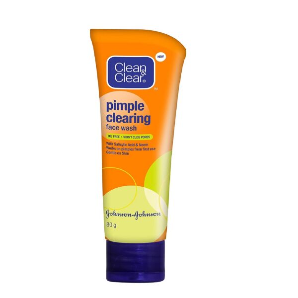 Clean & Clear Pimple Clearing Face Wash, 80g For acne, oily skin, blemish-free skin