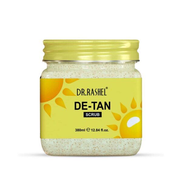 DR.RASHEL De-Tan Scrub For Face & Body (380 Ml) For Deep Exfoliation, Dead Skin Remove, Blackhead Remove