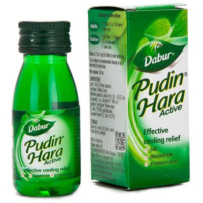 Dabur Ayurvedic Pudin Hara Drops (30ml) for relief from stomach ache, gas, and other digestion problems