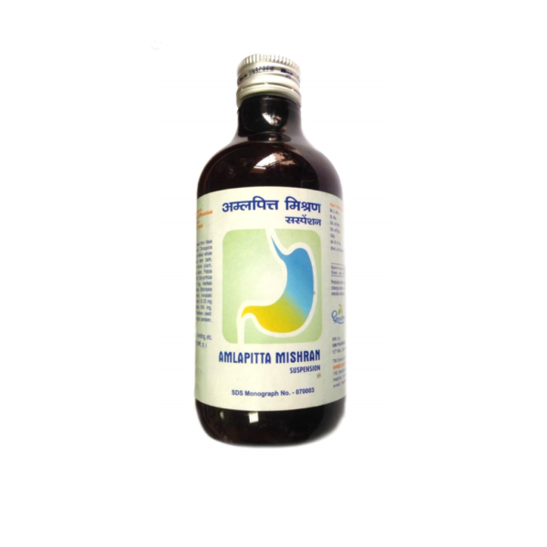 Dhootapapeshwar Amlapitta Mishran Suspension 200 ml for heartburn, epigastric pain