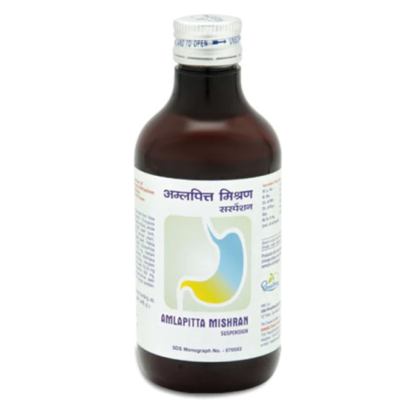 Dhootapapeshwar Amlapitta Mishran Suspension 450 ml for heartburn, nausea, epigastric