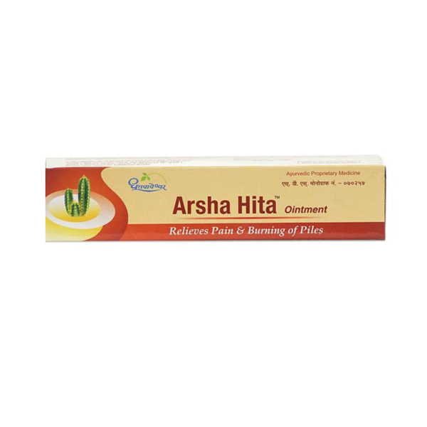 Dhootapapeshwar Arsha Hita Ointment 30 gm for Itching sensation of Piles, reducing Burning sensation
