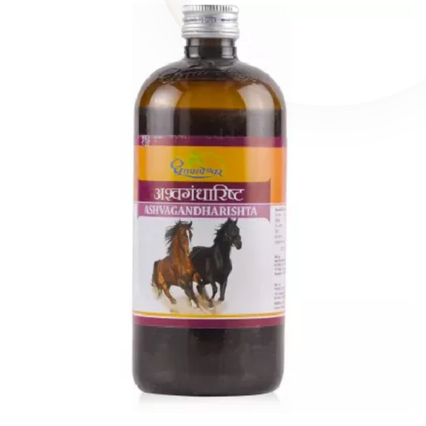 Dhootapapeshwar Ashvagandharishta 450 ml for enhance metabolism, joint pain, stiffness, stress, improving immunity