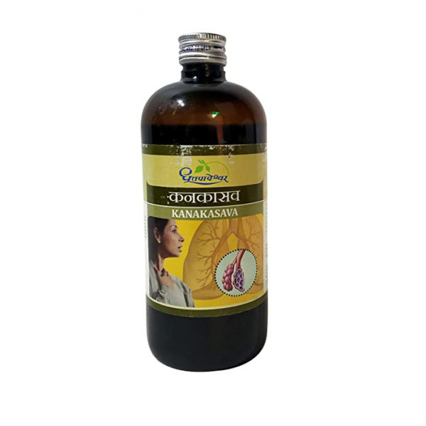 Dhootapapeshwar Kanakasava (450ml) for Asthma, viral infections, cold, reduces tiredness