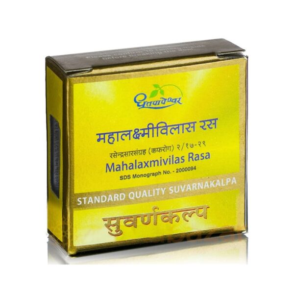 Dhootapapeshwar Mahalaxmivilas Rasa Standard Quality Suvarnakalpa Tablet 10 tablet for digestive system, immunity, healthy heart