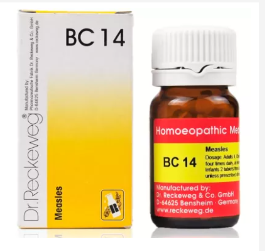 Dr. Reckeweg Bio Combination 14 Measles (20g) for runny nose and cough fever